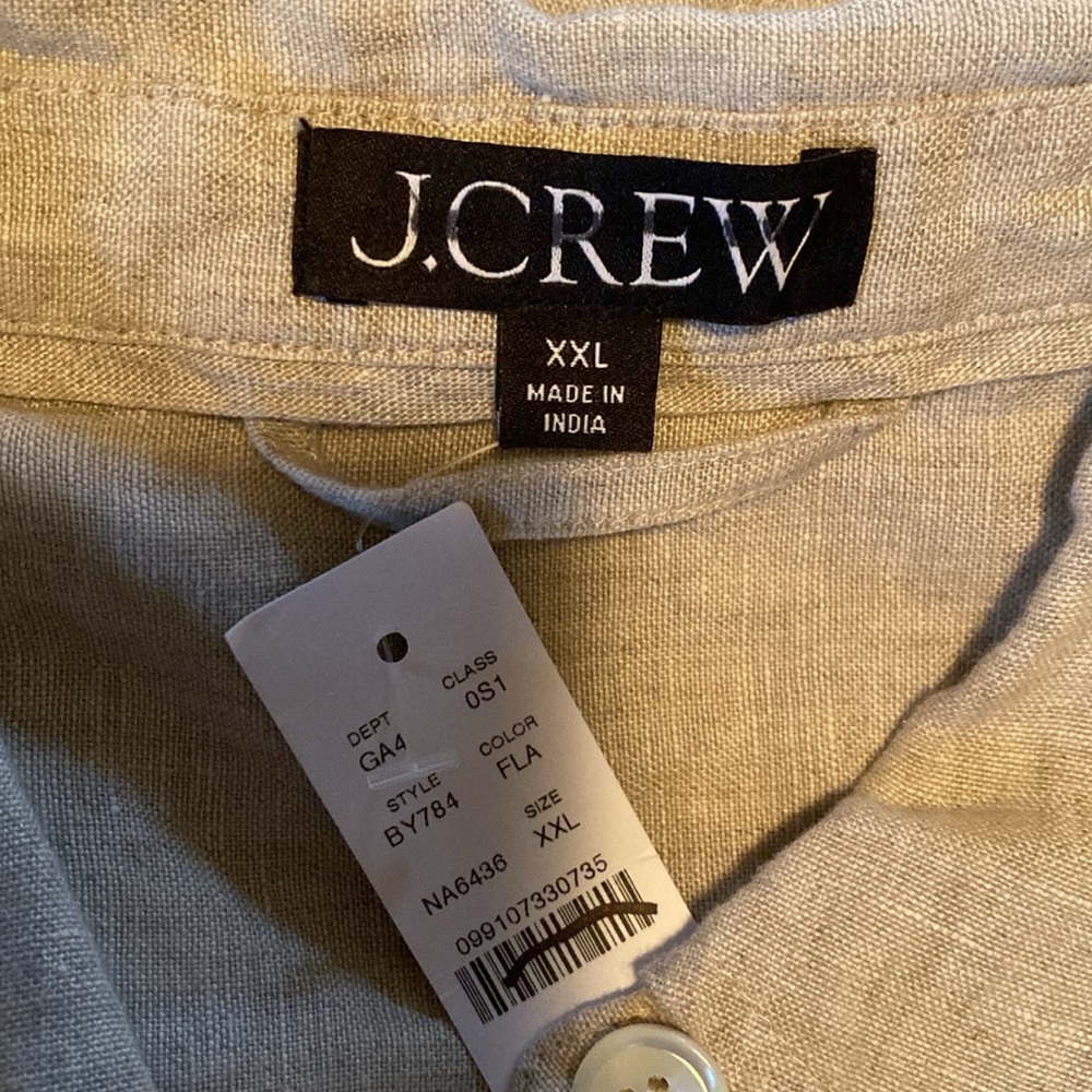🆕 J. Crew Capitaine Shirtdress in Linen. Size XXL. New with tags. - Picture 7 of 9